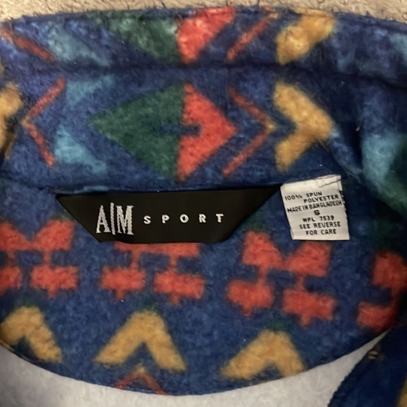 80’s style sweatshirt zip-up - Picture 2 of 2